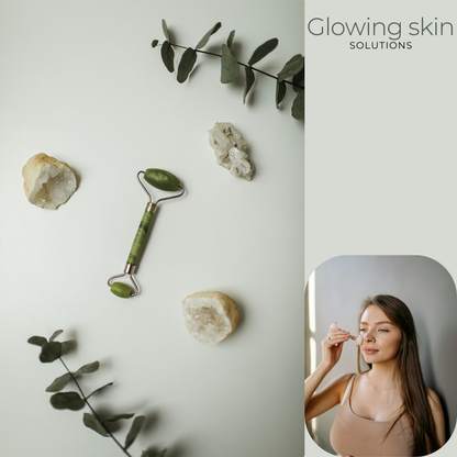Face Massage Roller with Jade Stones