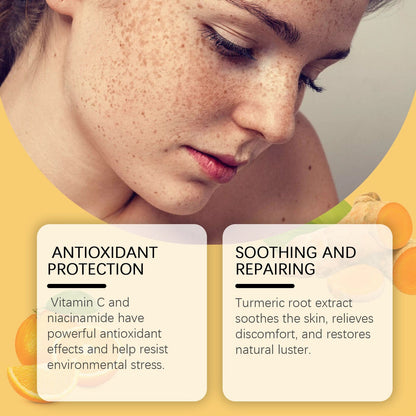 Vitamin C + Turmeric Oil Moisturizer For a Glowing Skin With Just One Use Vitamine C+ Tumeric Moisterizer GlowUp Beauty 